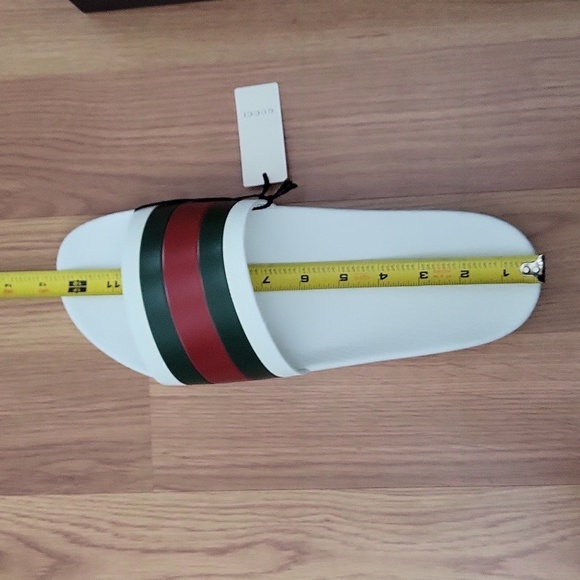 NWT Gucci Men's Signature Stripe Slide Sandals Sz 14 - Picture 11 of 11